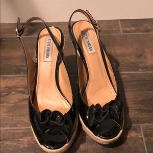 Steve Madden sling back wedges